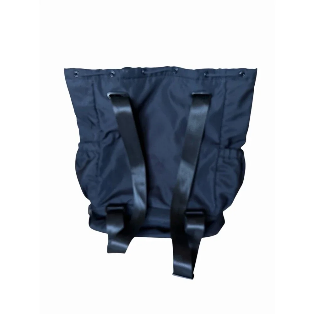 BEYOND YOGA Convertible Backpack Gym Bag In Satin Black Drawstring Closure